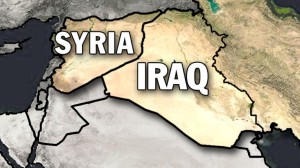 Map of Shared Boarder Between Syria and Iraq