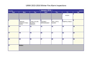 2015-2016 UMW Winter Fire Alarm January
