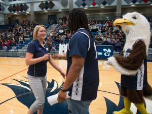 Eagle Madness kicked off basketball season, bringing hundreds to UMW's Anderson Center. Photos by Clem Britt.