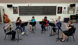 The UMW flute and guitar ensembles will perform at Gari Melchers’ Studio at Belmont on Wednesday, April 25. Photo by Norm Shafer.