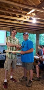 Jason Sellers, left, was named Friends of the Rappahannock Volunteer of the Year.