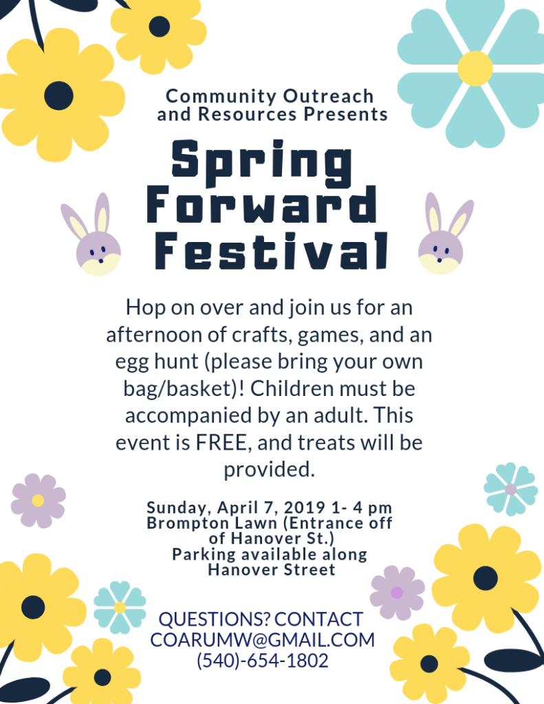 Spring Forward Community Events COAR Hosts Annual Spring Forward Festival on April 7 - EagleEye