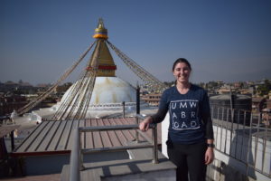 During her time at UMW, Emily Rothstein ’18, studied abroad on a faculty-led trip to Guatemala and made two trips to Nepal, where she completed academic research and engaged in service projects. Photo courtesy of Emily Rothstein.