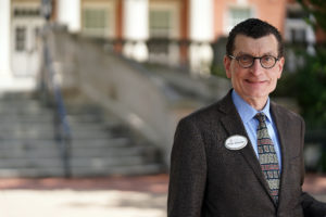 As one of UMW's student success coordinators, Brian Strecker helps students who are facing academic probation design strategies to improve their grades and achieve their goals. Photo by Suzanne Carr Rossi. 