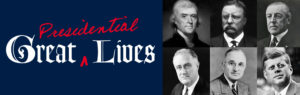The Great Presidential Lives mini-series of lectures by UMW Professor Emeritus of History William B. Crawley features videotaped lectures on Thomas Jefferson, Theodore Roosevelt, Franklin Delano Roosevelt, Harry S. Truman, Woodrow Wilson and John F. Kennedy.