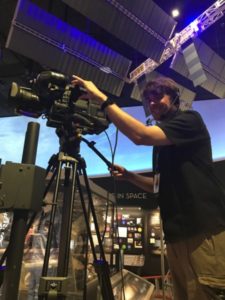 Paul Morris, who received a bachelor’s degree in theatre from UMW in 2010, is now a video producer for NASA. A documentary he created for the 30th anniversary of the launch of the Hubble Space Telescope has garnered more than 400,000 views on social media. Photo courtesy of Paul Morris.