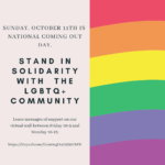 Help Us Celebrate National Coming Out Day