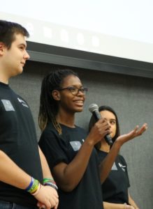 UMW students speak at a previous Social Justice and Leadership Summit, presented by the James Farmer Multicultural Center. Covering topics like systemic racism, housing injustice, immigration and climate crisis, this year’s event will be held this Saturday on Zoom.