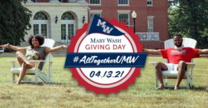 Mary Wash Giving Day returns on Tuesday, April 13 with the theme of #AllTogetherUMW