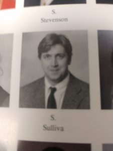 Sullivan's own yearbook photo. He and his team have spent the last few months preparing UMW's buildings and grounds for nine in-person Commencement ceremonies, beginning today. 