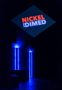 UMW Theatre kicks off its 2021-22 season this week with its first live performances in more than 18 months, presenting Joan Holden’s ‘Nickel and Dimed,’ based on the bestselling book by Barbara Ehrenreich. Photo by Geoff Greene.