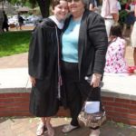 Angie (White) Kemp '11 with her grandmother at her UMW commencement.