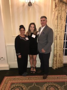 Kaitlin Kean ’19, MSGA ’21, seen here with her parents, recently received the Environmental Protection Agency’s ‘Rising Star’ award. A geography major at UMW, she now works as a program analyst and GIS training lead in the EPA’s Office of Mission Support.