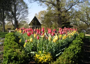The gardens at Gari Melchers Home & Studio, which are overseen by Garden Manager Jody Wilken. 