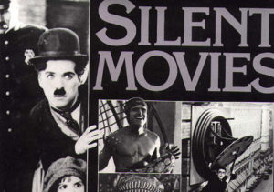 Silent movies image with Charlie Chaplin