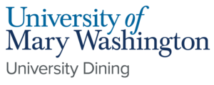 Image of logo for University Dining with the text University of Mary Washington University Dining