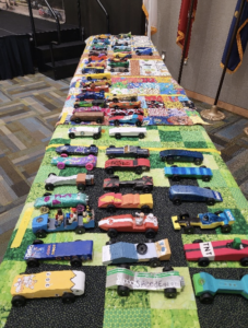 More than 70 competitors gathered at the University of Mary Washington's Dahlgren Center for Education and Research on Saturday, Jan. 20, for the annual Cub Scout Pinewood Derby.