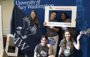 The seventh annual Mary Wash Day will be held April 4 with the theme of #TogetherUMW. The 24-hour celebration of philanthropy and engagement supports UMW students and faculty, as well as academic, arts, athletics, leadership, service, career and cultural programs.