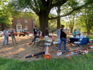 UMW Landscape & Grounds is adopting new, greener battery-powered equipment.