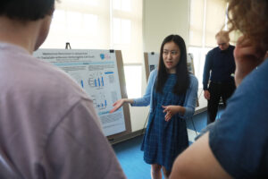 UMW junior Mallory Thompson at UMW’s Research and Creativity Symposium. Photo by Karen Pearlman.