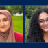 Photos of UMW students Tonia Attie ’26 and Merna Mousa ’25 who were named Newman Civic Fellows by Campus Contact for 2025-26 (Attie) and 2024-25 (Mousa) for their civic and community engagement.