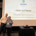 Porter received the Outstanding Professional Award from NASPA–Virginia, the state chapter of the national association for student affairs professionals.