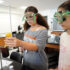 Photo of students doing experiments in a science lab at UMW