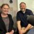 Photo of Associate Professor of Communications Elizabeth Johnson-Young and Senior Lecturer of Biological Sciences Michael Stebar on WFVA’s Town Talk.