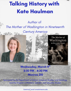 flier with dates and times of the lecture and photo of the author with book cover (all info contained in the copy of this post)