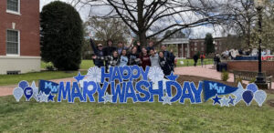 Photo of Mary Wash Day sign on campus