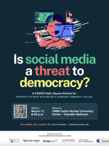Flier for the debate with date and time details (all included in the text of this post)