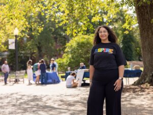 Photo of University of Mary Washington senior Amira Said on campus