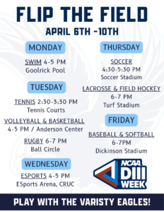 Flier with the dates/times that are listed in this article