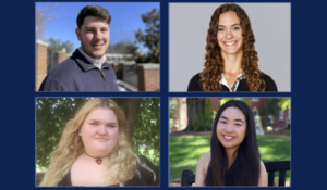Four student headshots 