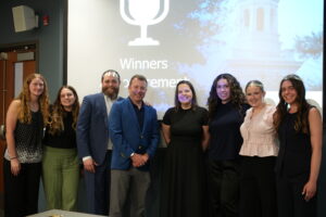 judges and student winners pose at the 2026 Case Competition