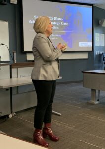 COB Dean Filiz Tabak at the 2026 Case Competition