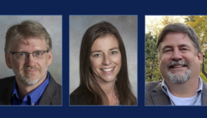 Photo of three faculty award winners