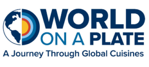 text logo that says World on a Plate
