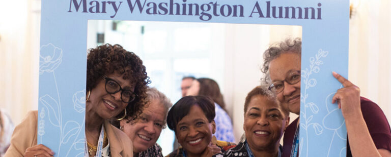 Several women pose at UMW Reunion