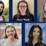Five headshot photos of the five scholars