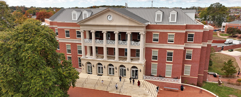 brick building on the campus of the University of Mary Washington