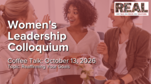 women sit around a table with coffee